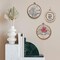 5 Pieces 8 Inch Embroidery Hoops Frame Round Imitated Wood Circle